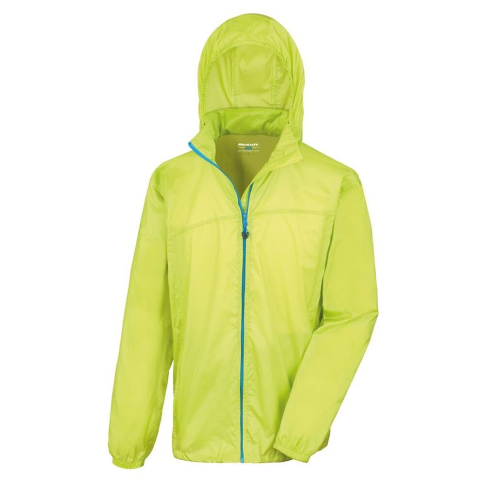 Result Unisex Urban Outdoor HDi Quest Hydradri Lightweight Jacket / Lime / Royal